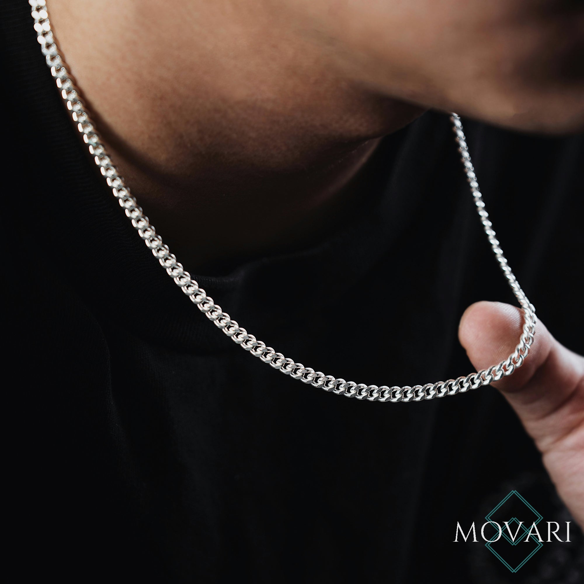 best gift for men 925 made in italy miami cuban chain necklace