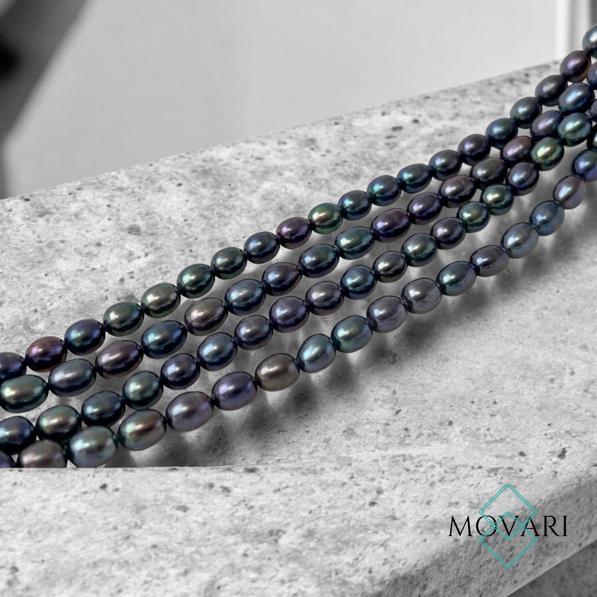 Minimal Freshwater Pearl necklace, Black Pearl Jewelry For Men, June Birthday Gift For Him