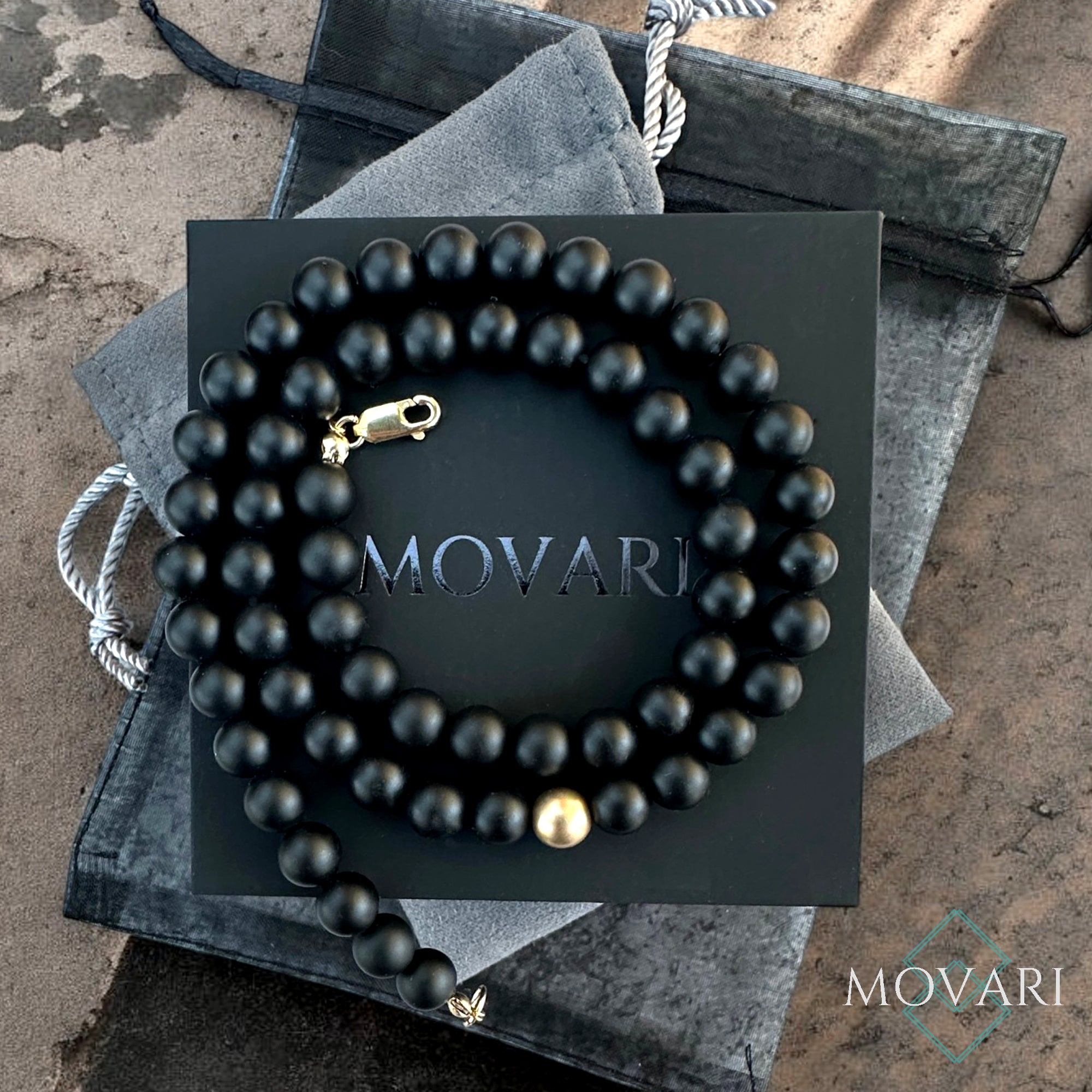 Beaded Necklace, Minimal Unisex Jewelry Gifts USA
